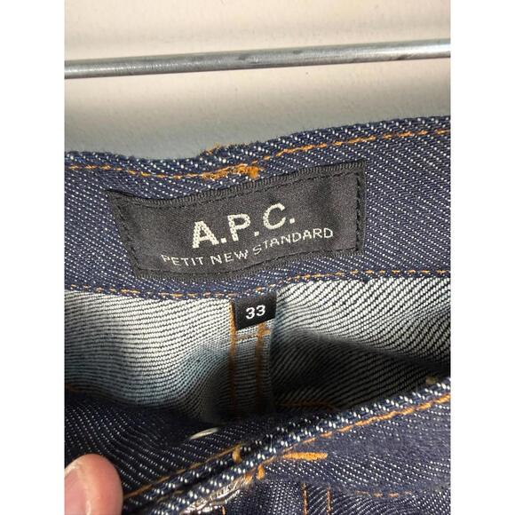A.P.C. Petit New Standard PNS Jeans Raw Selvedge Button Fly 33x31 - Picture 3 of 8